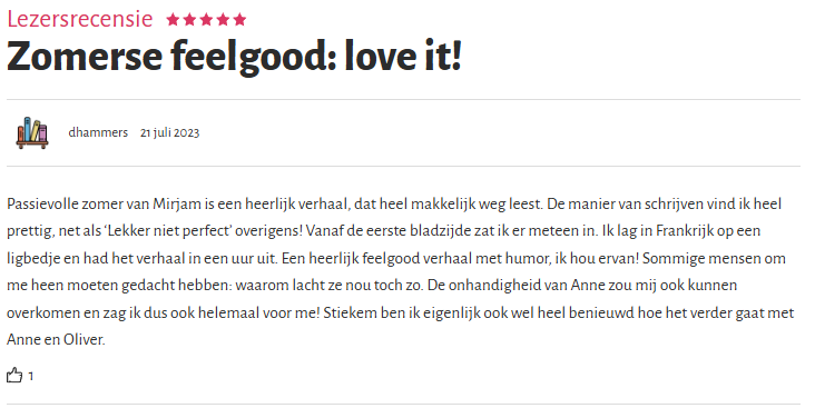 review een passievolle zomer 1