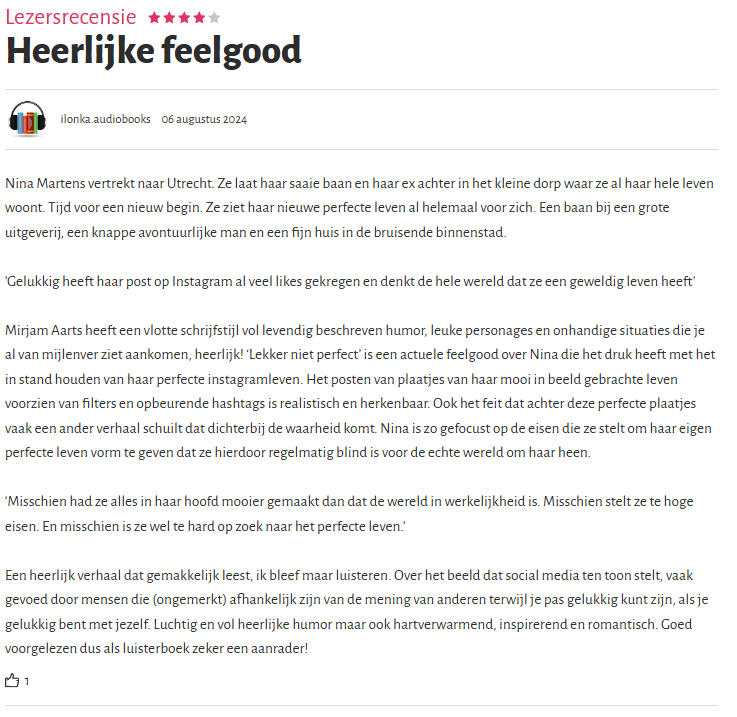 review lekker niet perfect 1